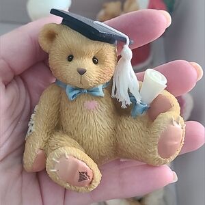 Vintage 90s Cherished Teddies Boy Graduation Bear Gift Collectible Figurine